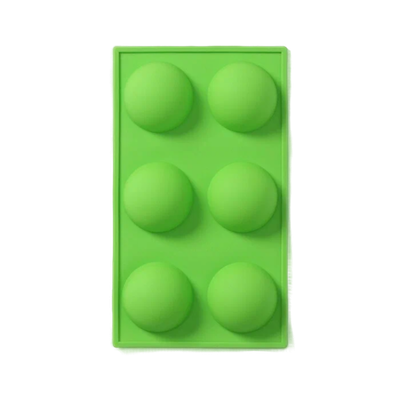 Форма для выпечки Доляна «Фигуры. Полусфера», силикон, 27×18×3,5 см, 6 ячеек (7×7×3,5 см), цвет МИКС