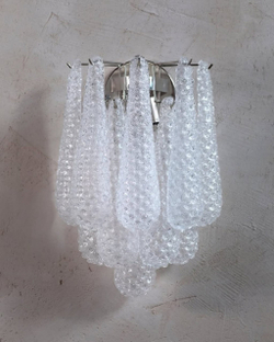 Элегантное настенное бра из венецианского стекла в двух расцветках