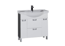 Тумба с раковиной Aquanet Сити 90 венге