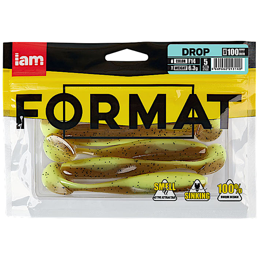 Мягкая приманка IAM Format Drop 100мм 6.3г 5шт
