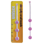 Анальная цепочка из шариков Slim Jelly Anal Beads (15 см , фиолетовый) (Цвет: фиолетовый)