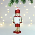Елочная игрушка «Очаровательный солдат» 5*4*16 см, Шампань