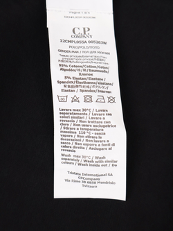 Поло C.P. Company Stretch Piquet Black