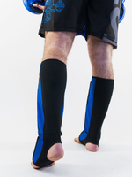 Защита голени формованная TFG Союз  ММА неопрен черно-синий