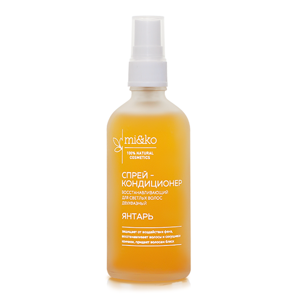 Спрей-кондиционер Янтарь восстанавливающий для светлых волос 100 мл (Ми&Ко) Спрей-кондиционер Янтарь восстанавливающий для светлых волос 100 мл (Ми&Ко)