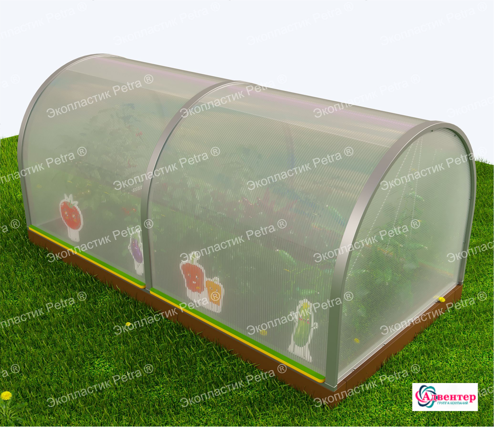 Уличный комплект Грядка с теплицей