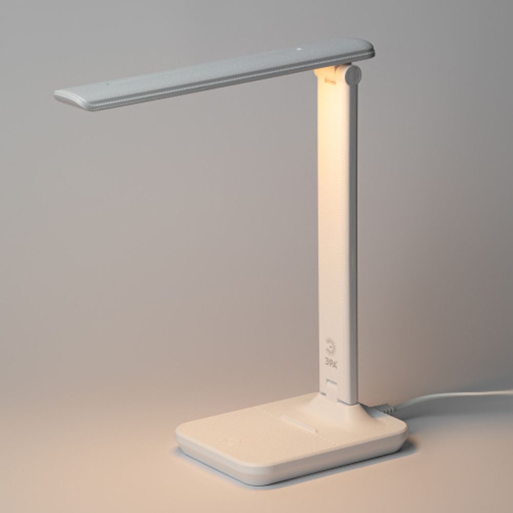 Настольный светильник ЭРА NLED-500-10W-W светодиодный белый | Светодиодные настольные лампы