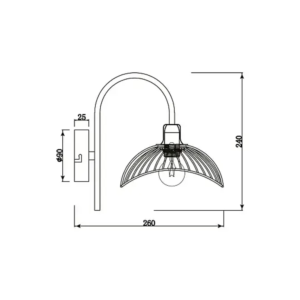 Бра Vele Luce Gorgon VL5387W01