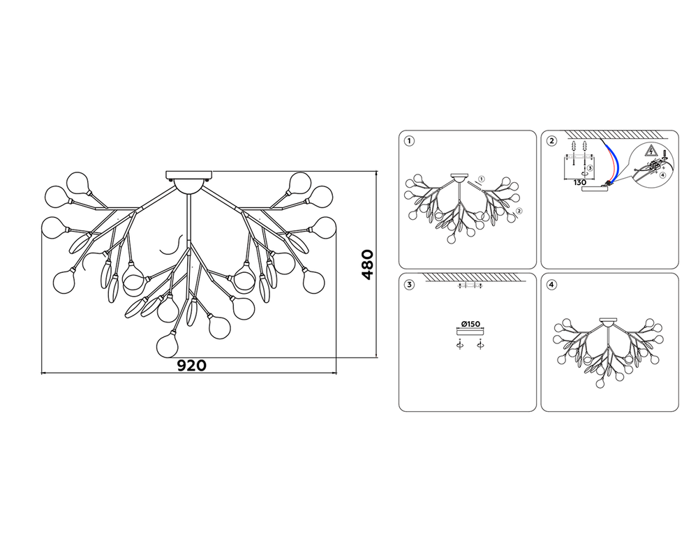 Ambrella Потолочная люстра Traditional TR3018