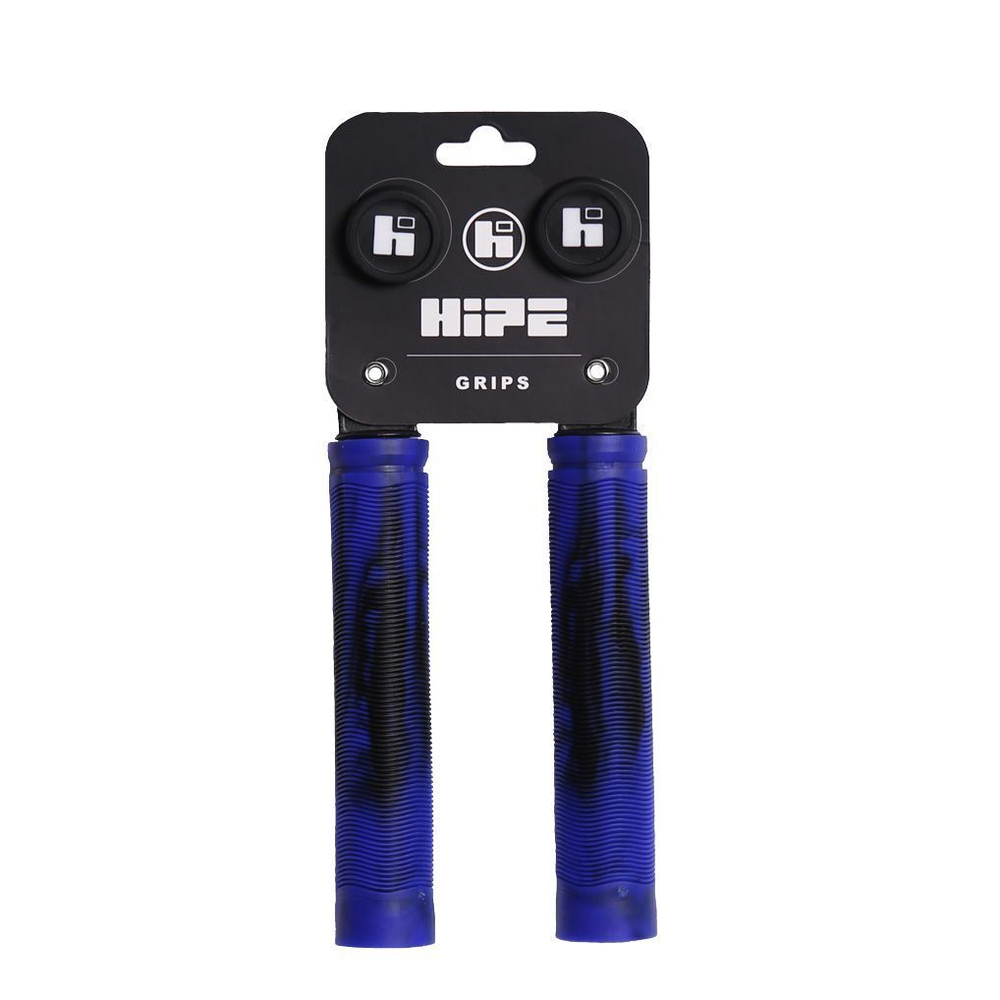 Грипсы для трюкового самоката, HIPE H-01 Duo, 155 мм, черные/синие