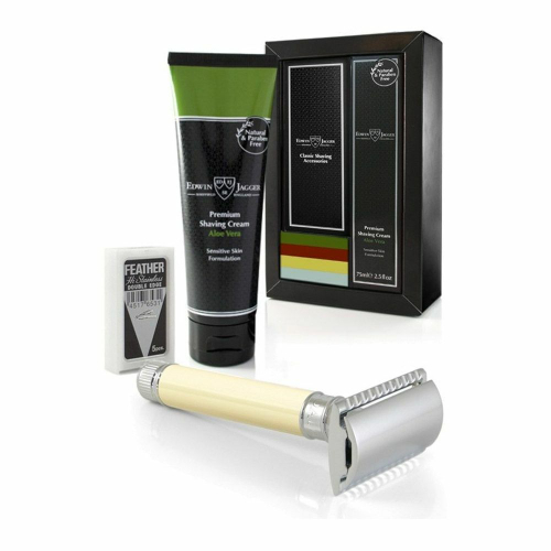 Подарочный набор Edwin Jagger GS314SCAVT черная смола Т-образный