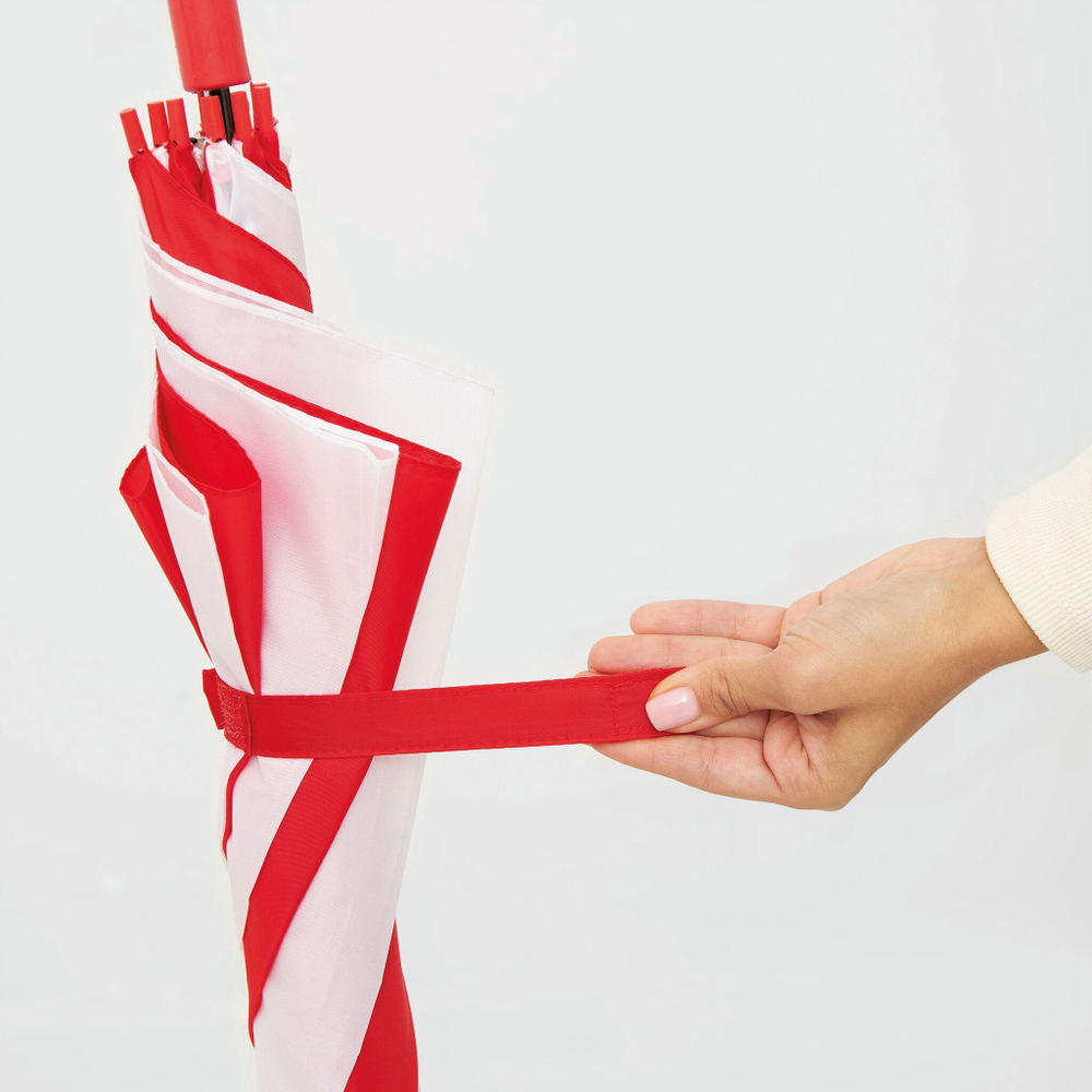 Зонтик- трость DISCO & DANCE Чёрный/Красный