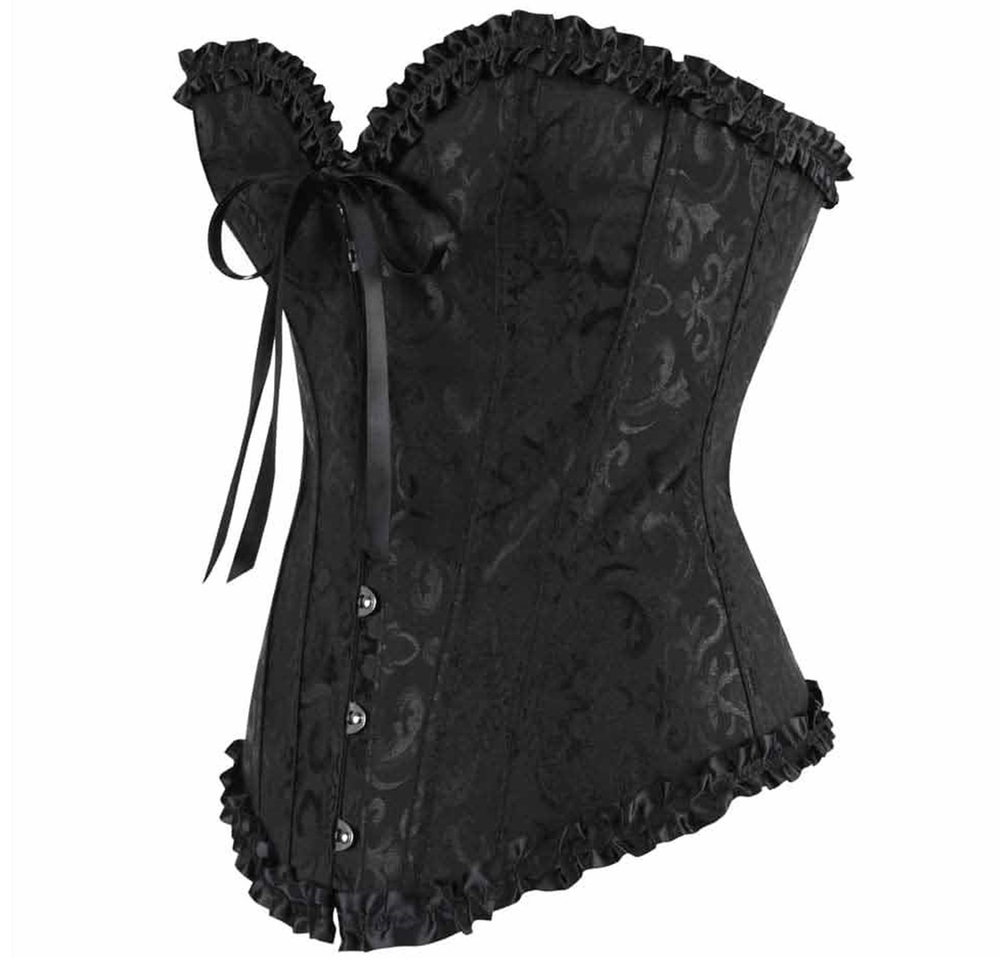 Корсет и стринги Gera черный 6XL