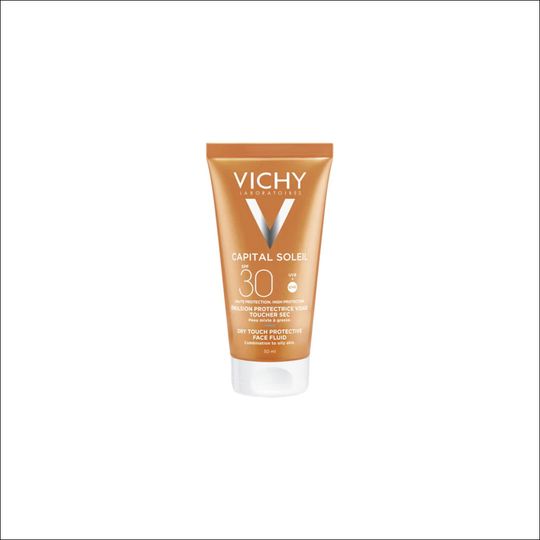 Vichy Солнцезащитная матирующая эмульсия Dry Touch для жирной кожи лица SPF 30, 50 мл