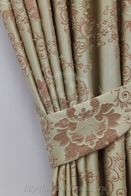 Штора для гостиной: Элина (S063-5) - 200х260 см. - розовый