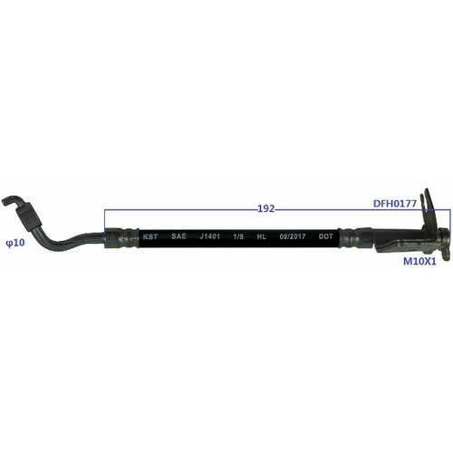 Шланг тормозной Double Force DFH0177