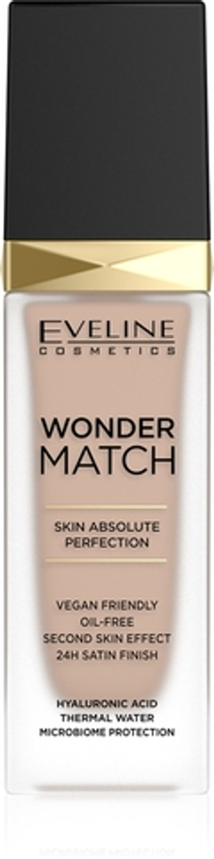 Eveline Cosmetics Wonder Match - Тональная основа с кислотой гиалуроновой оттенок 35 Sunny Beige, 30 ml