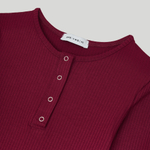 LS Ribbed Bodysuit Rhododendron