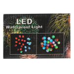 Электрогирлянда LED цветная с насадкой Шар прозрачный, длина насадки 2см, 28 ламп, 5м, 1 р.м.