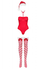 Obsessive Костюм Снегурочки игровой KISSMAS Teddy Red