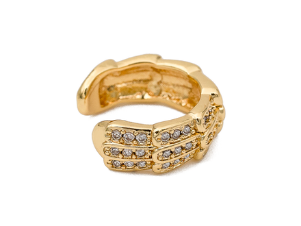 Кафф "Перья" 5 мм, со стразами