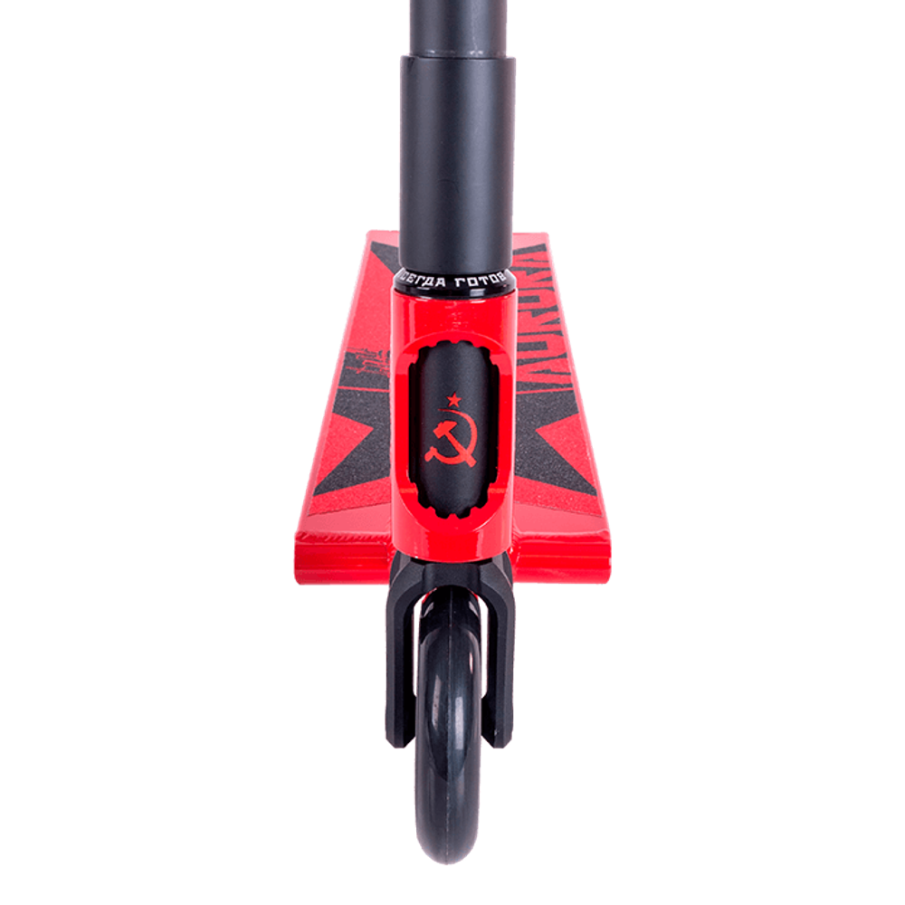 Самокат трюковой  Aurora red 1/4 красный