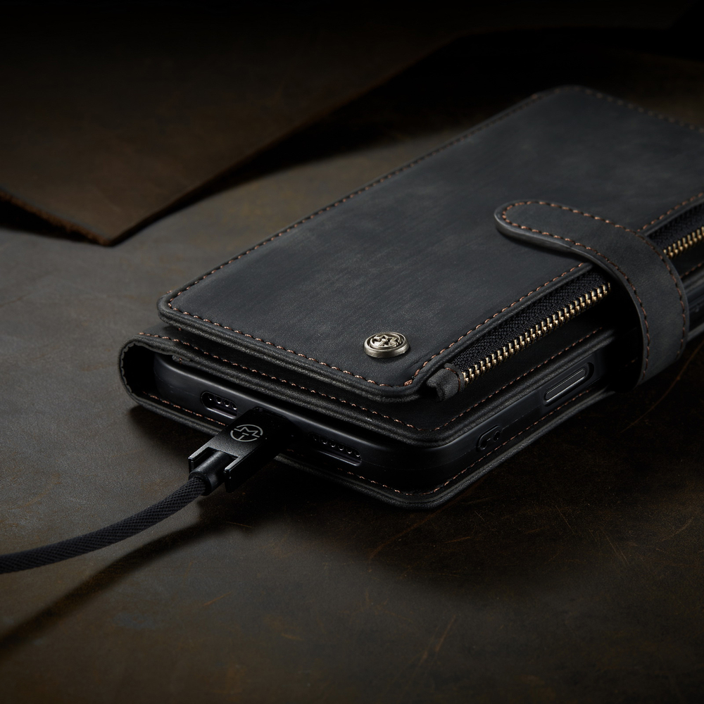 Многофункциональный чехол-кошелек CaseMe 3 in 1 Matte Wallet для iPhone 17