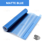 Пленка для окон декоративная MATTE BLUE LUXFIL, рулон (размер 1,524x30м.)