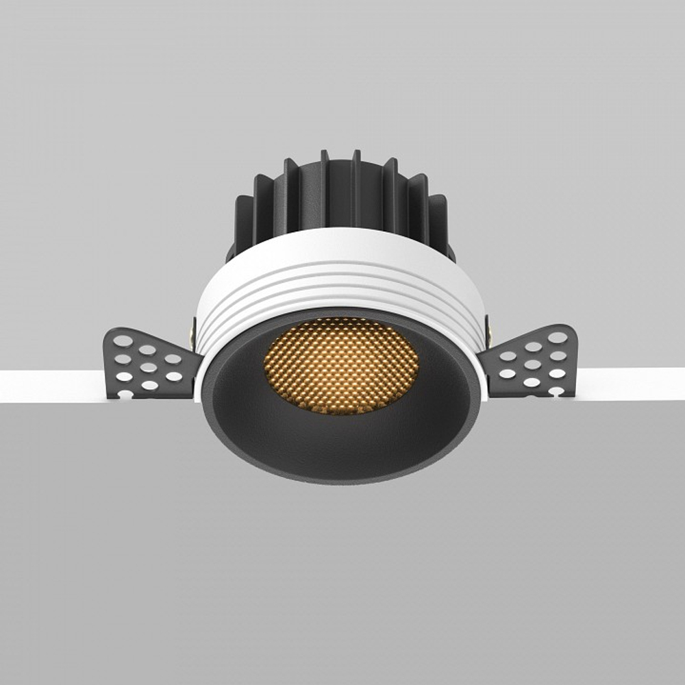 Встраиваемый светильник Maytoni Technical Round DL058-12W2.7K-TRS-B