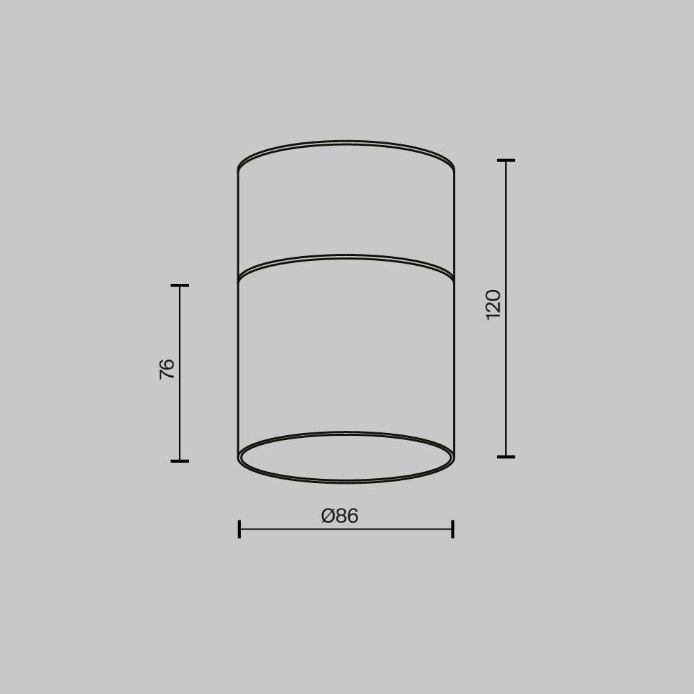 Потолочный светильник Technical C094CL-GX53-B