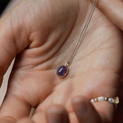 колье с аметистом