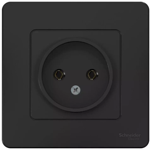 РОЗЕТКА С/У без з/к б/шт 16А 250В, антрац. BLNRS000016