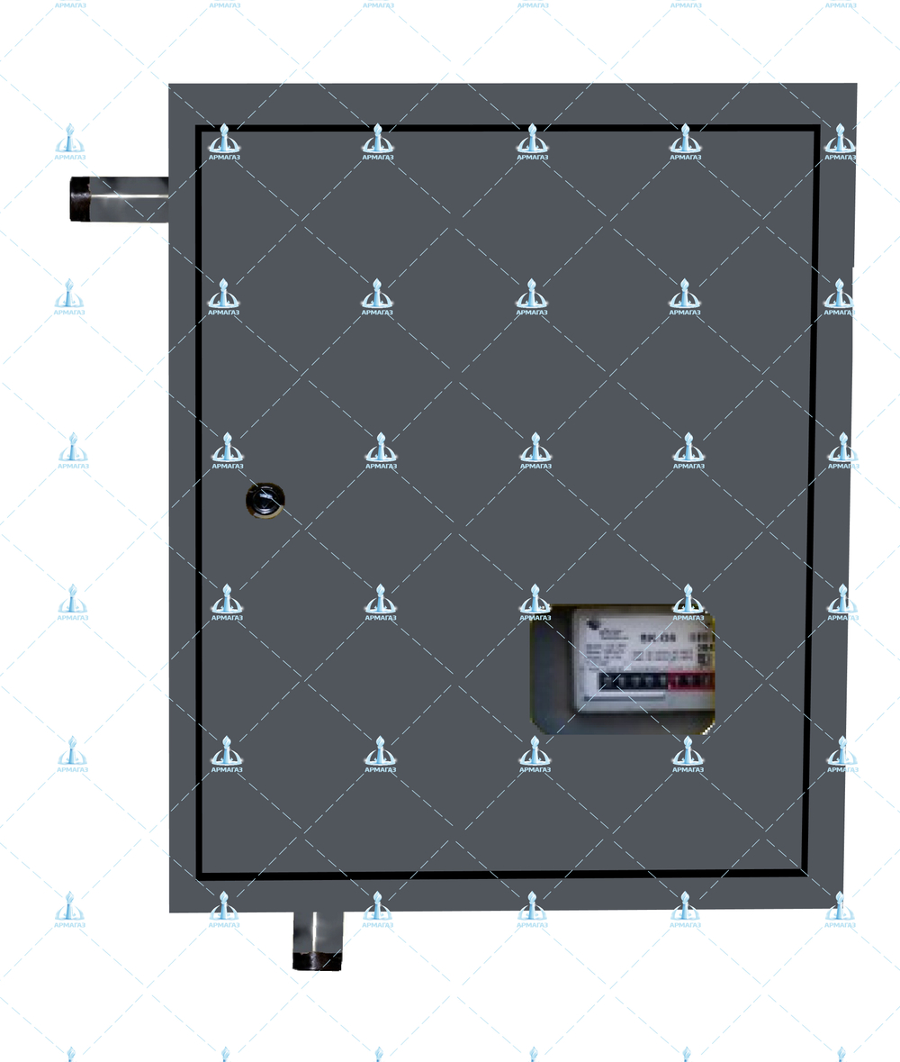 Шкафной газораспределительный пункт ГРПШ-ОХТА-RF-10-1-НЛ-С6-П1 (серый)