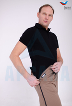 Брюки ортопедические с молниями по бокам. Размер S (44-46).