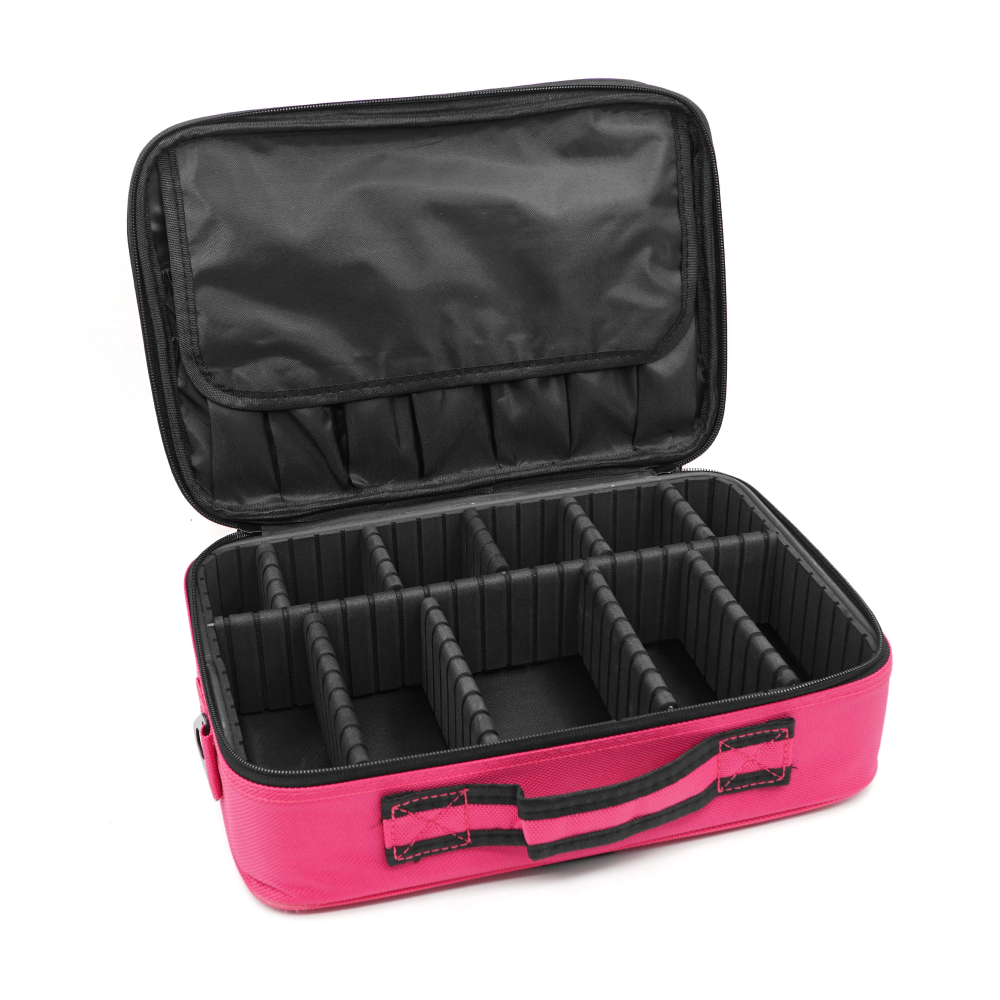 Кейс для мастера средний (35*24*12,5) фуксия