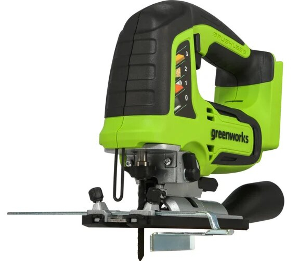 Лобзик аккумуляторный GREENWORKS GD24JS 24В,100мм-дер.,8мм-сталь,б/щ,без АКБ и ЗУ (3601407)
