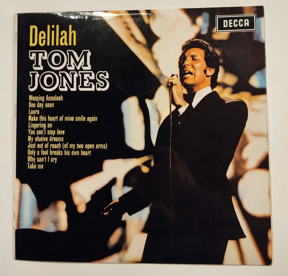 Винтажная виниловая пластинка LP Tom Jones Delilah (UK 1972)