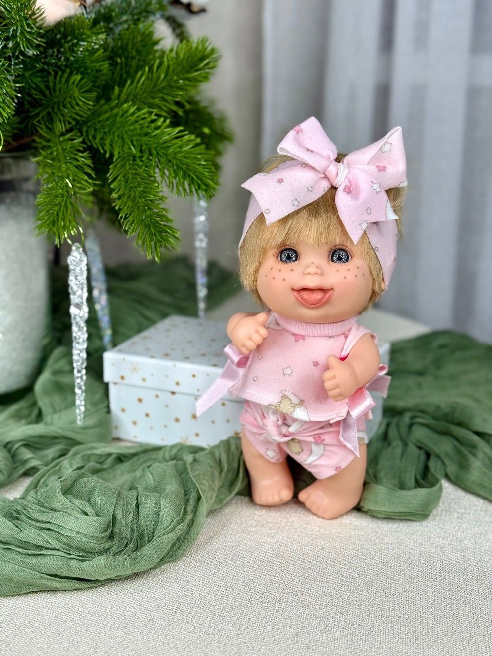 Пупс BERJUAN виниловый 20см Pecosetes (124A7)