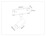 GL2301 BK черный IP20 6W 3CCT 3000/4200/6400K 48V D35*80