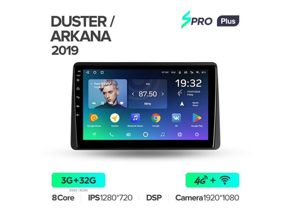 Магнитола Teyes SPRO Plus 3-32 Renault Arkana 2019 10.2&quot;