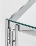 Журнальный столик 55*55 ГЭТСБИ серебро