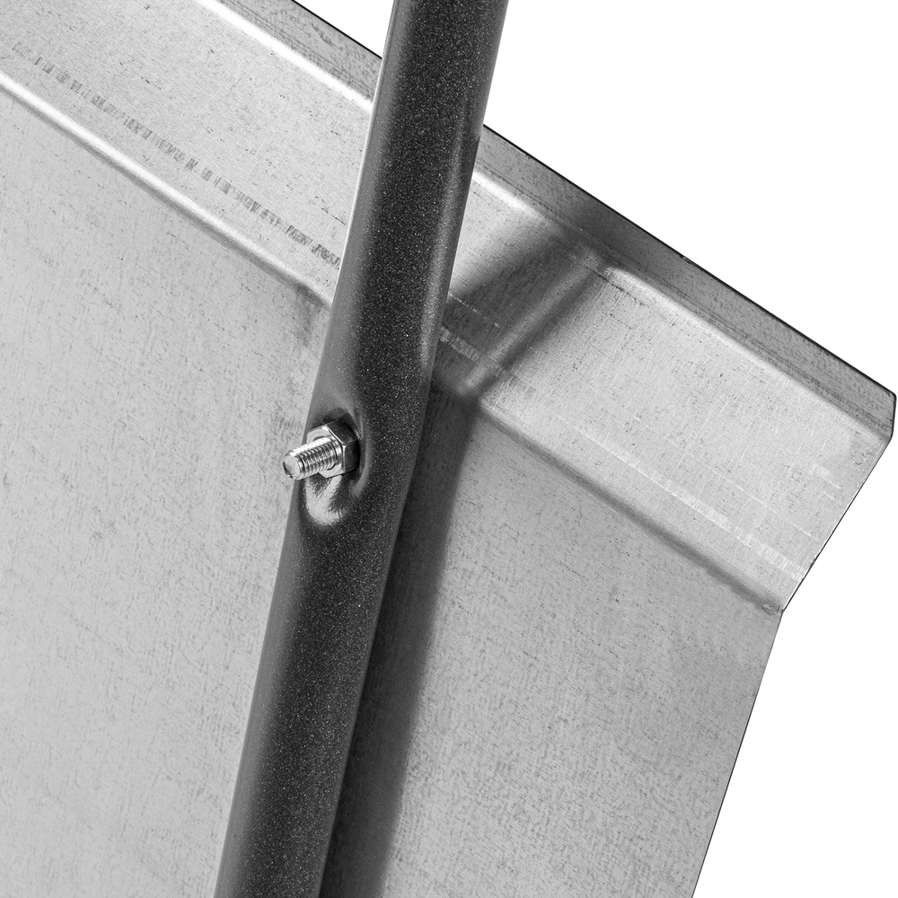 Движок для уборки снега, стальной, оцинкованный, 750 х 410 х 1100 мм, стальная рукоятка, Сибртех