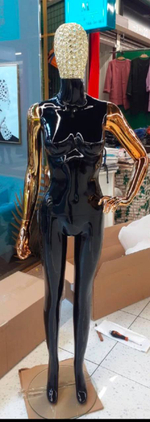 Манекен женский глянцевый голова стразы