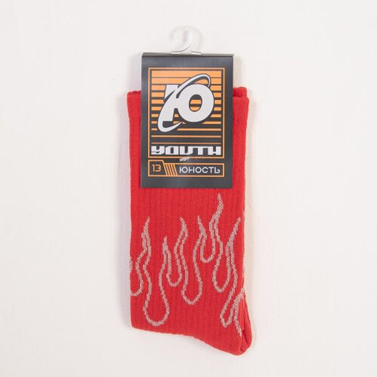 Носки ЮНОСТЬ™ Fire Красный, S/M 36-40