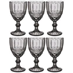 НАБОР БОКАЛОВ ДЛЯ ВИНА "СЕРПЕНТИНА" ИЗ 6ШТ. СЕРИЯ "MUZA COLOR" 300МЛ. / В=17 СМ (КОР=4НАБ.)