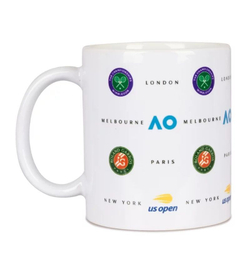 Gadżet Roland Garros Grand Slam Logos - белый