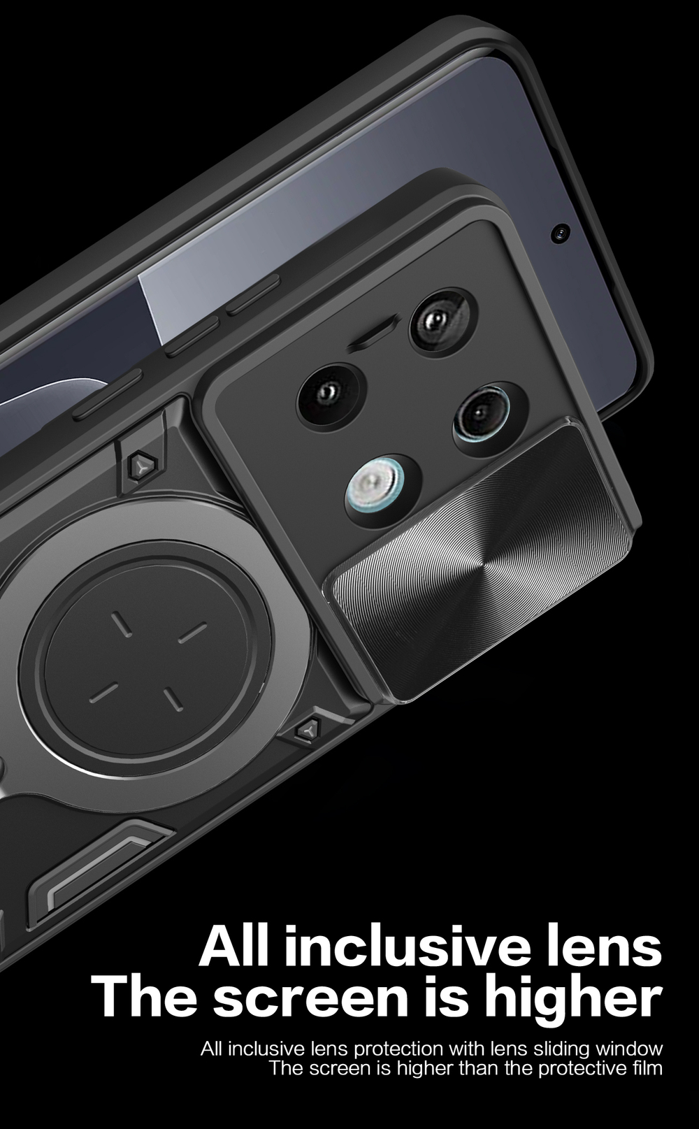 Чехол с кольцом Big Ring Case для Poco X6 5G