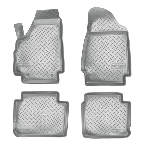 Ковры в салон Norplast/Unidec для VAZ 2131 Niva (2016-2021)Полиуретан,Серый, арт.NPL-Po-94-24-1-G