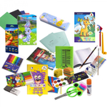 Набор школьный Alingar "Сова" 65 предметов, упаковка гофрокороб