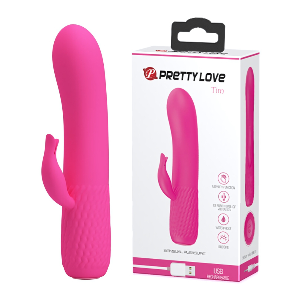 Вибратор Pretty Love Tim Розовый BI-014606-1